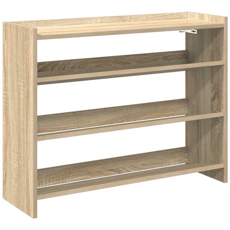 Vidaxl - tagère à chaussures chêne sonoma 80x25x62 cm bois d'ingénierie