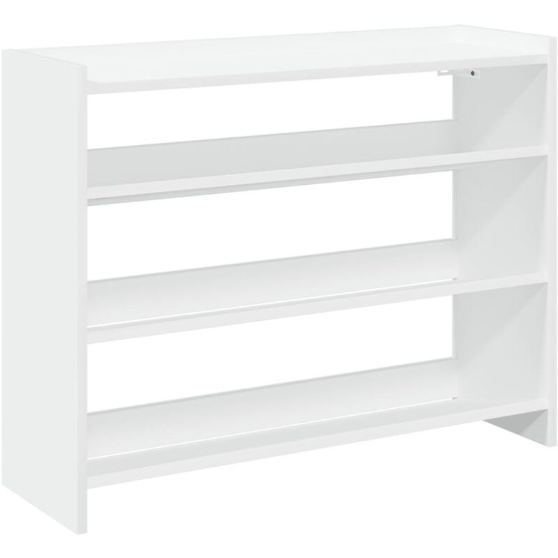 Vidaxl - tagère à chaussures blanc 80x25x62 cm bois d'ingénierie