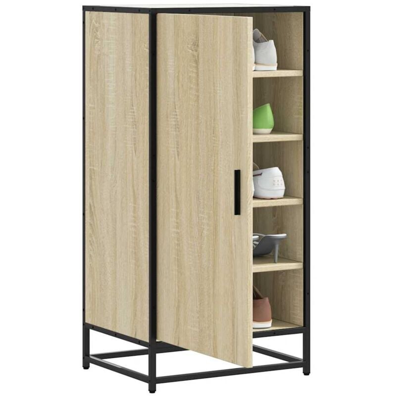 Vidaxl - tagère à chaussures chêne sonoma 48x38x97,5 cm bois ingénierie