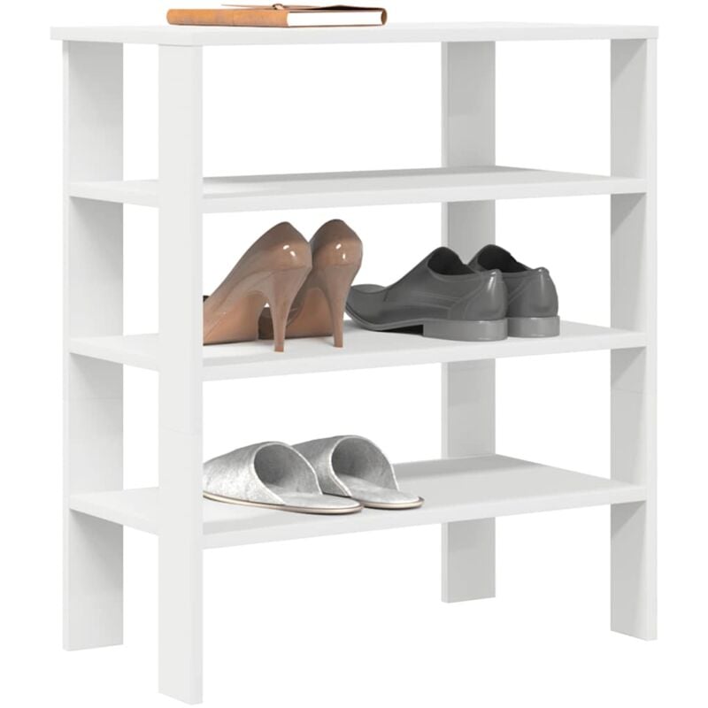 Vidaxl - tagère à chaussures blanc 61x32x70 cm bois d'ingénierie
