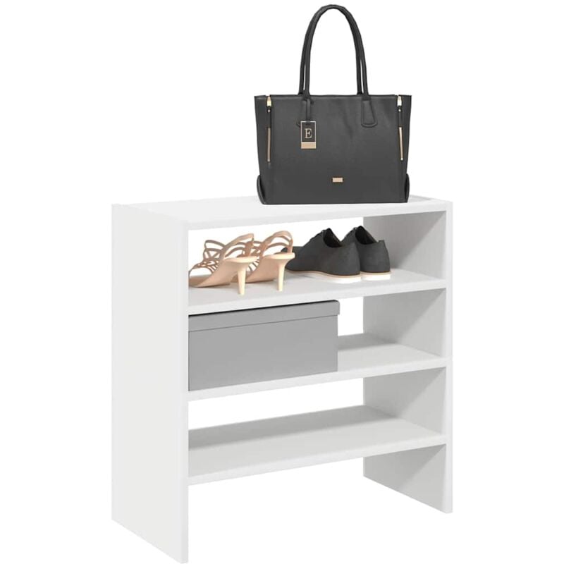 Vidaxl - tagères à chaussures 2 pcs empilable blanc 60x30x30,5 cm