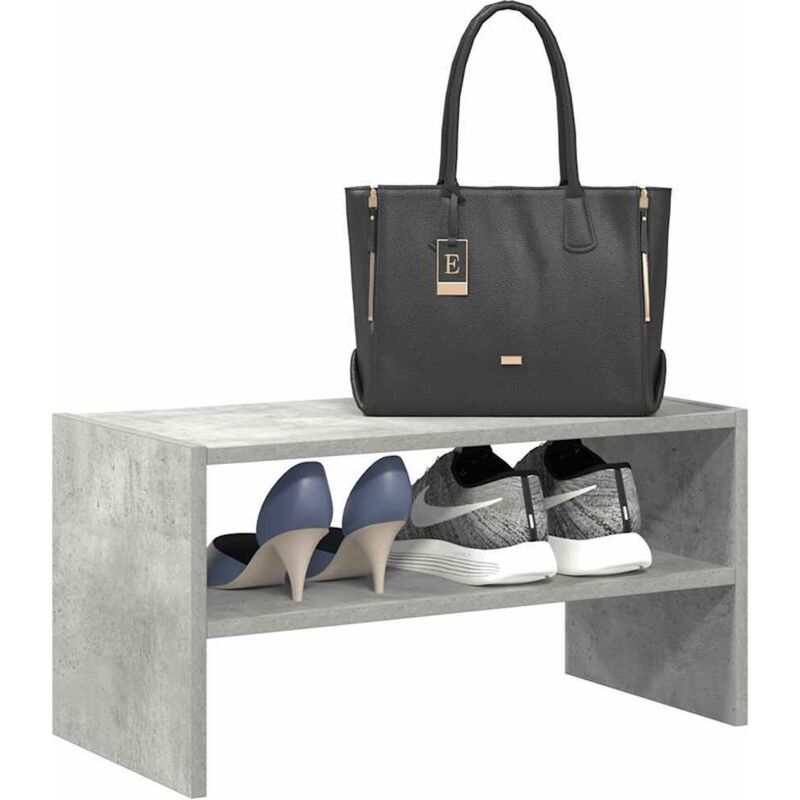 Maison Chic - tagère à chaussures empilable-Meuble à chaussures-Étagère de rangement gris béton 60x30x30,5 cm 255694
