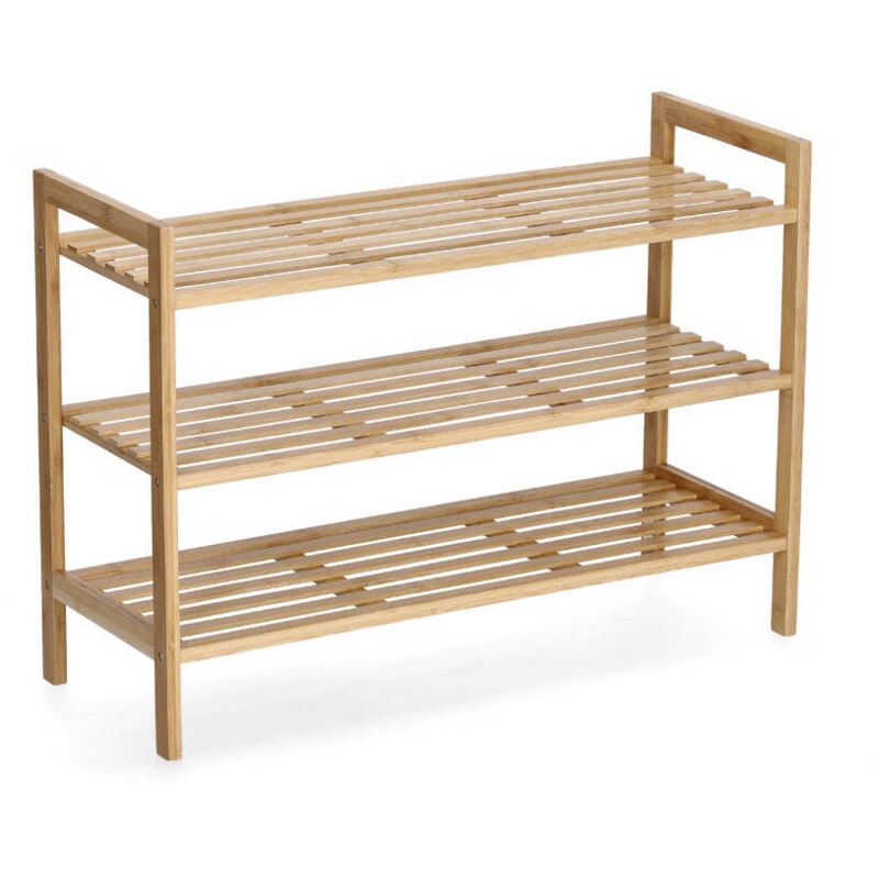 Zeller - tagère à chaussures en bambou, 70 x 26 x 50 cm