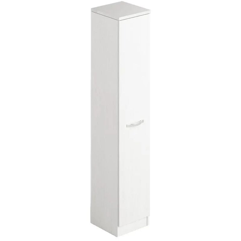 Webmarketpoint - tagère à chaussures en bois blanc avec une porte et 6 étagères h182x36x38 cm