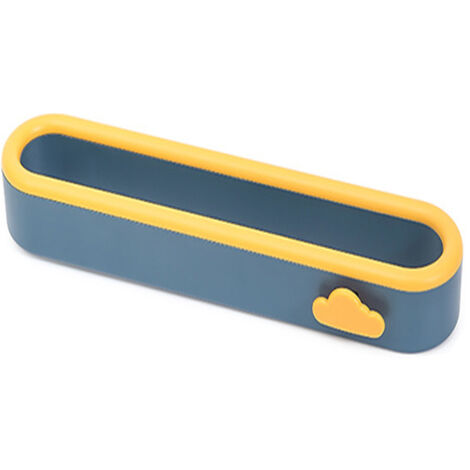 Étagère à chaussures murale, 1 pièce, porte-serviettes, sans perçage, chambre à coucher, salle de bain, armoire à chaussures de remplacement（bleu foncé）