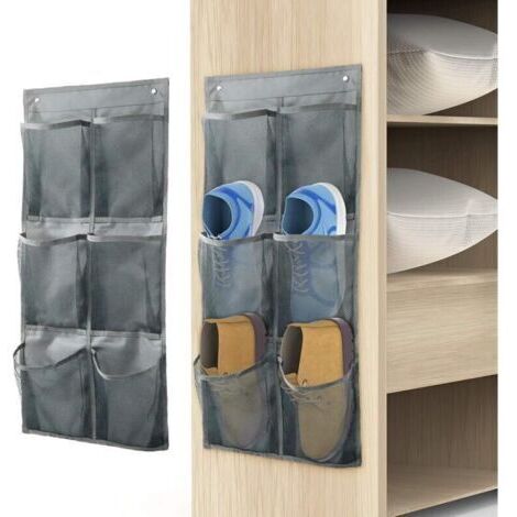 Étagère à chaussures murale, 2 pièces/peut stocker 6 paires de baskets, organisateur de rangement de chaussures, étagère à chaussures