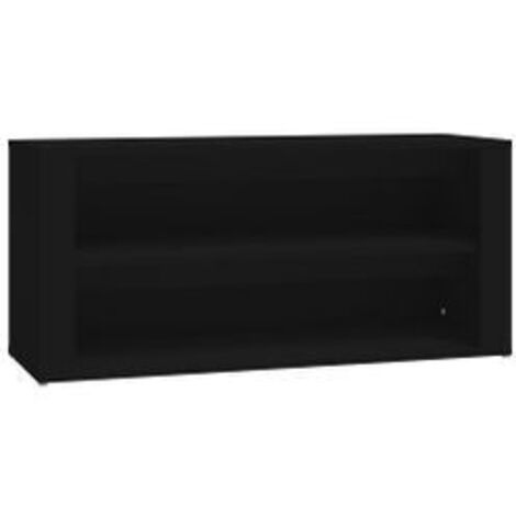 Étagère à chaussures Noir 100x35x45 Bois d'ingénierie