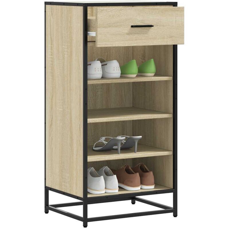 Vidaxl - tagère à chaussures chêne sonoma 48x38x97,5 cm bois ingénierie