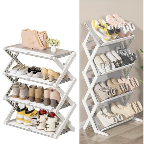 Étagère à chaussures pliable, pour le rangement de la maison, étagère à chaussures verticale, convient pour les couloirs, les chambres, les halls d'entrée