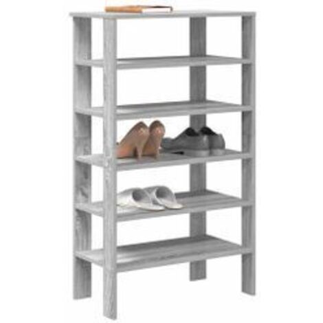 Étagère à chaussures sonoma gris 61x32x105 bois ingénierie