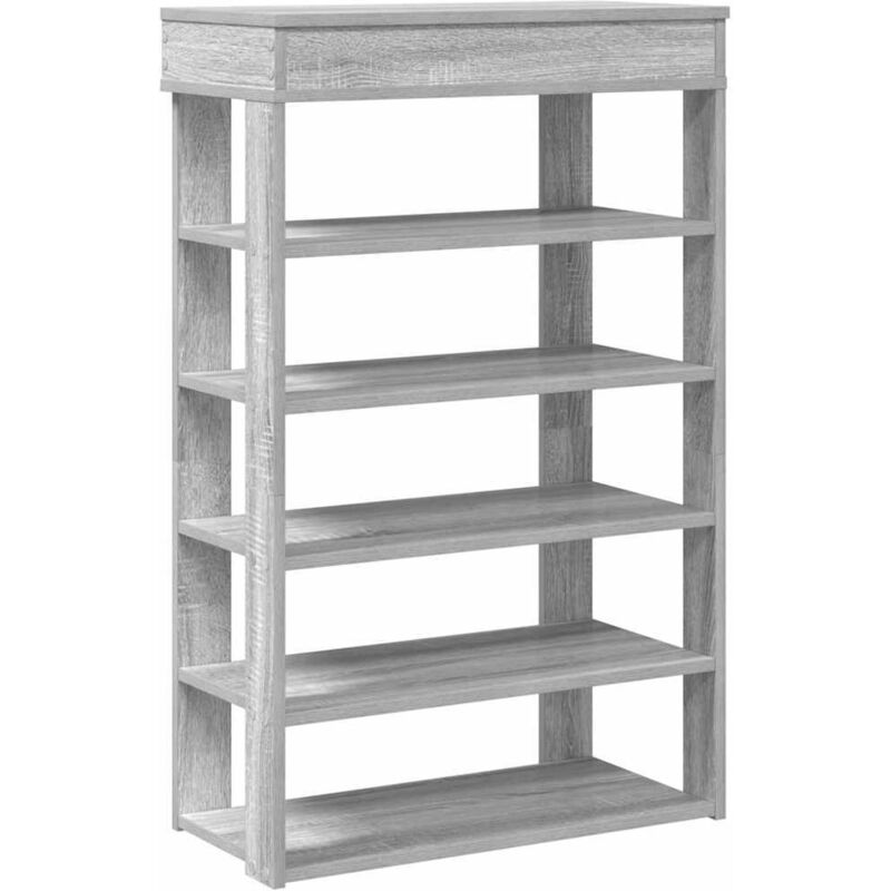 Vidaxl - tagère à chaussures sonoma gris 60x30x98 cm bois d'ingénierie