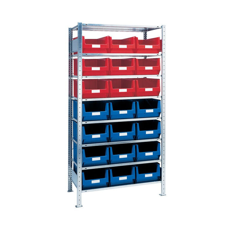 FP - Étagère à emboîter H2000xl1000xP500 mm étagère d'extension 8 supports en acier 1