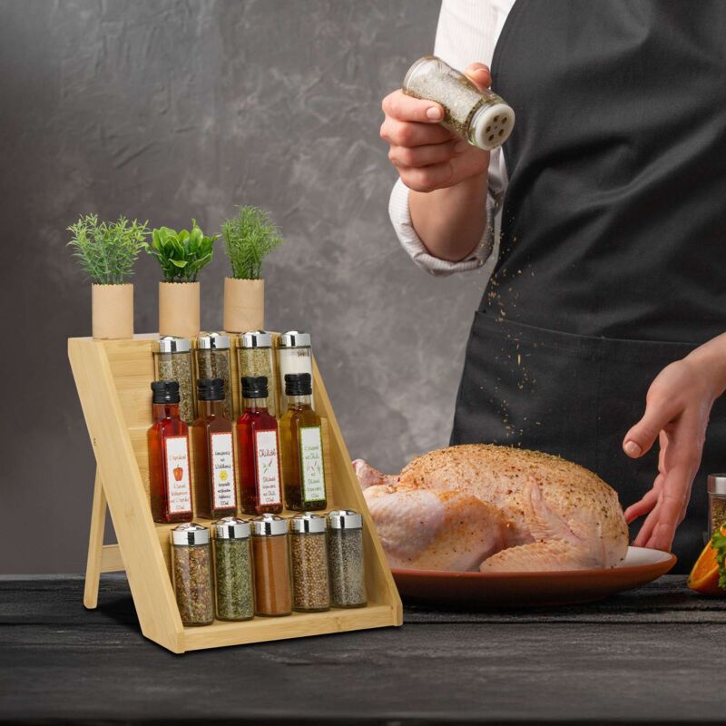 Etagere a epices en bambou