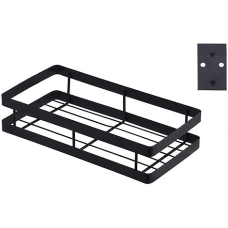 Étagère à épices murale, rangement pour épices - fixation murale sans perçage, étagère à épices multifonctionnelle, 1 pièce, 25 cm.