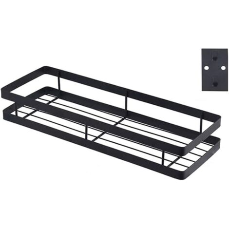 Étagère à épices murale, rangement pour épices - fixation murale sans perçage, étagère à épices multifonctionnelle, 1 pièce, 40 cm.