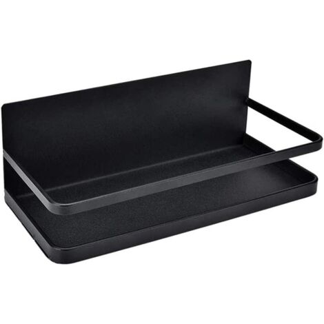 Étagère à épices pour Réfrigérateur, étagère Suspendue pour Réfrigérateur de Cuisine, étagère de Rangement Magnétique Multifonctionnelle sans poinçon pour Organiseur de Maison (Noir)-Fei Yu
