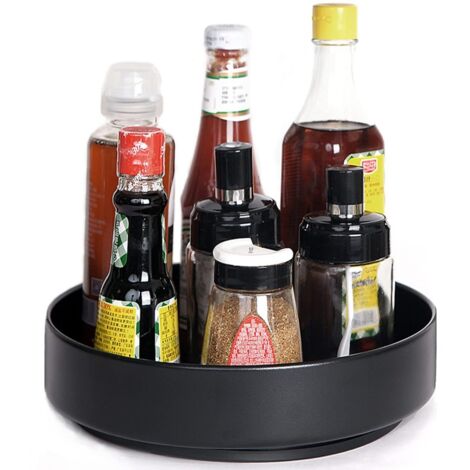 Étagère à épices rotative, plateau tournant, 25 cm, pour cuisine, salle de bain