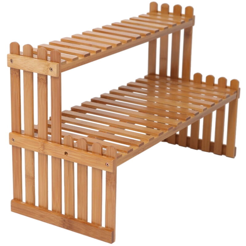 Feiyue - tagère à fleurs en bois Etereauty Support pour plantes succulentes pour salon intérieur balcon (27 cm de long)