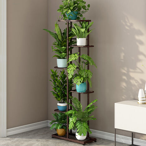 Étagère à Plante Porte Plante Multifonction Créatif Escalier à Fleurs Décoratif pour Balcon Salon Bureau Jardin,41x22x108cm