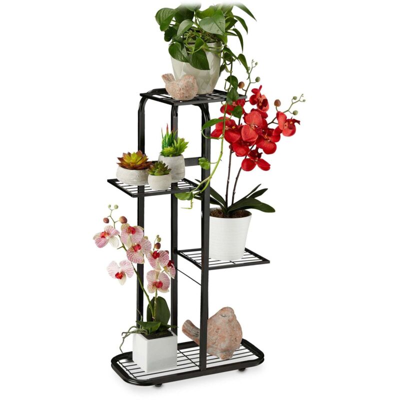 Etagere a plantes en metal a 4 niveaux