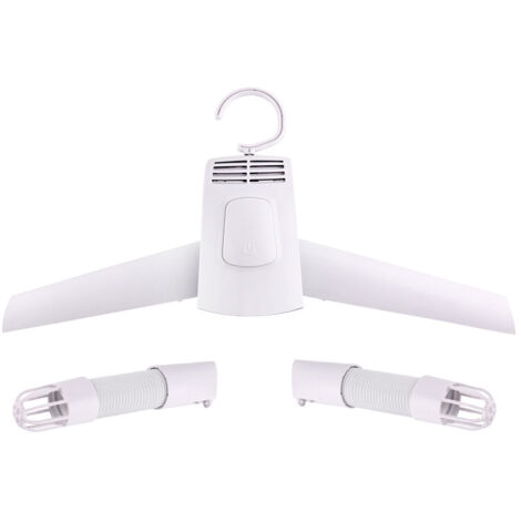 Étagère à vêtements électrique pliable pour voyage portable (blanc européen)