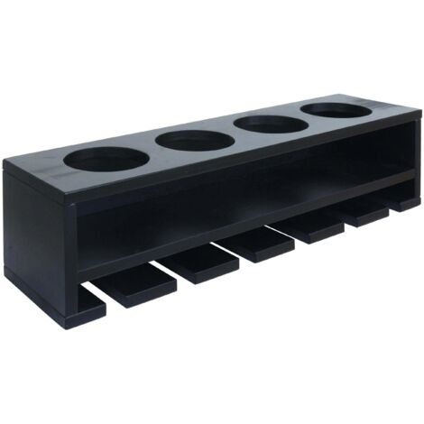 Étagère à vin bar mural avec porte-bouteilles et porte-verres support pour 4 bouteilles et 6 verres 12 × 48 × 12 cm en bois noir 040009090