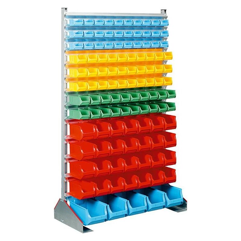Etagere avec 113 boites en plastique lxpxh 1130x500x1900 mm ProfiPlus DepotSHS 113