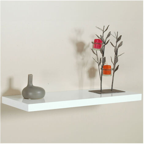 Étagère Avec Fixation Invisible 80x25 Blanc 045322 Home Decor
