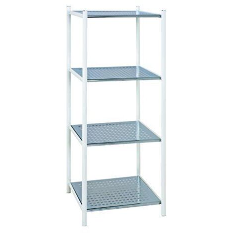 Étagère Ayven 4 planches - blanc/gris