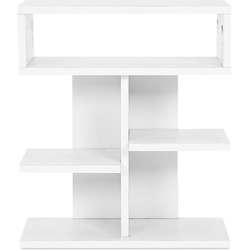 Tagère basse de style scandinave avec 5 compartiments - Bois Blanc