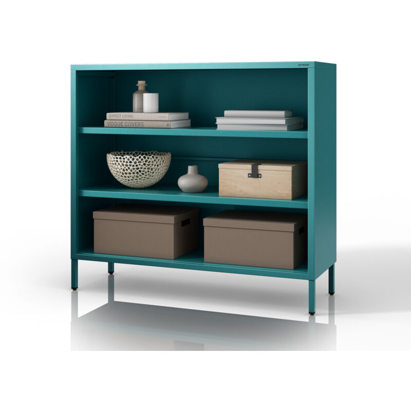 Etagère basse LUCA, 1000 x 900 x 350 mm, Moderne : marine