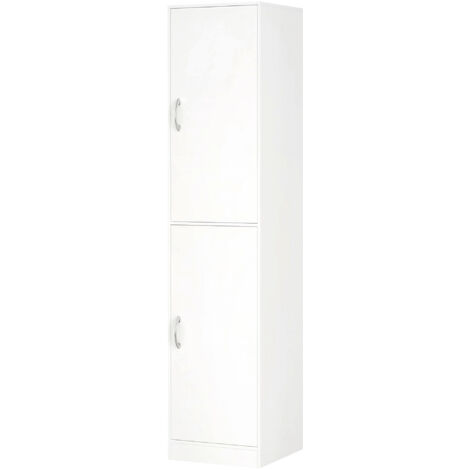 Étagère bibliothèque 180 cm, 5 niveaux réglables, blanc, meuble de rangement autoportant moderne