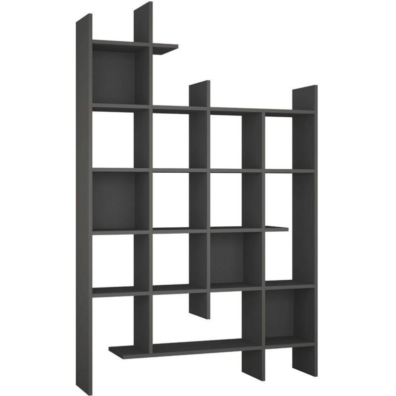 Étagère bibliothèque Kikra 122cm-Gris anthracite Étagère bibliothèque Kikra 122cm-Gris anthracite