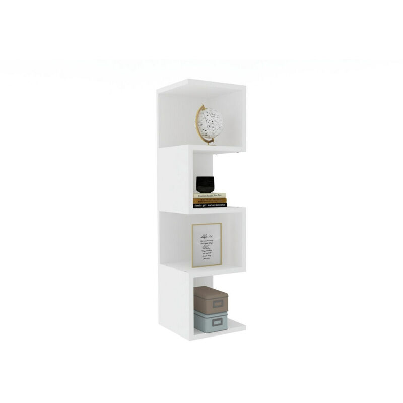Étagère bibliothèque design Margon L25cm Blanc Étagère bibliothèque design Margon L25cm Blanc