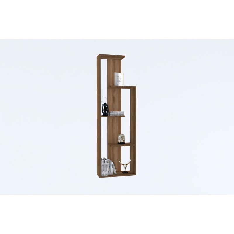 Étagère bibliothèque design Warse L50cm Bois foncé Étagère bibliothèque design Warse L50cm Bois foncé
