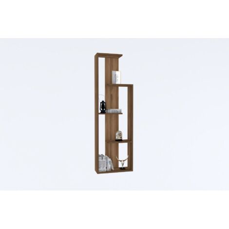 Étagère bibliothèque design Warse L50cm Bois foncé