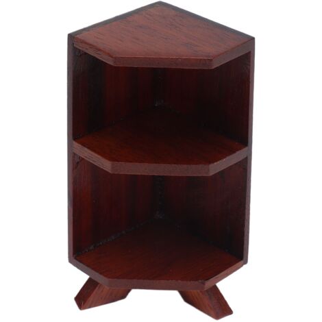 Étagère Bibliothèque Maison de Poupée en Bois DIY Miniature - Meuble de Décoration pour Jeu d'Imitation, Armoire à Livres Jouet