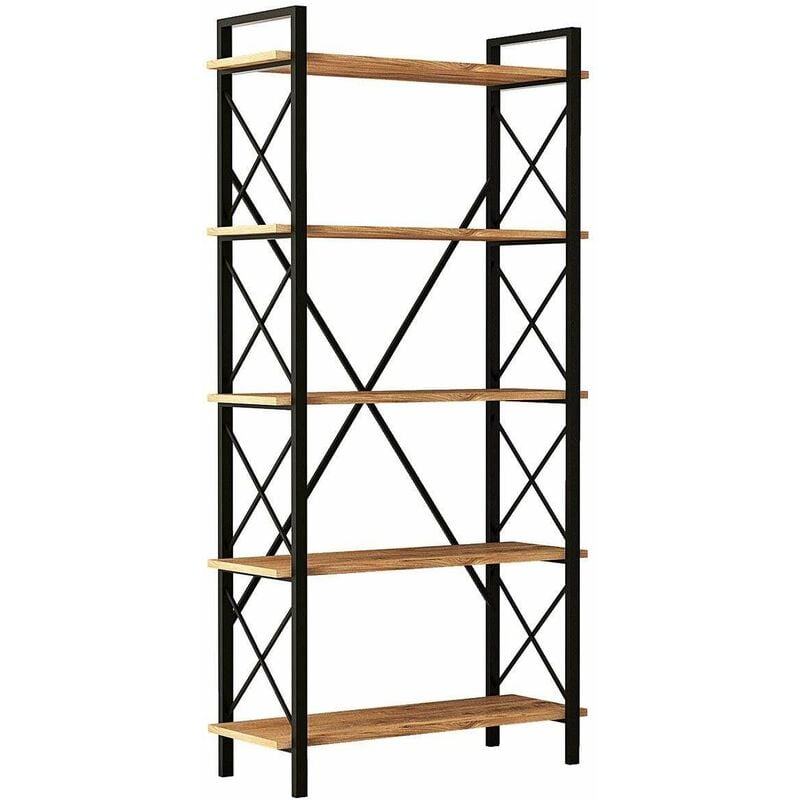 Cotecosy - Etagère en aggloméré et métal Nero