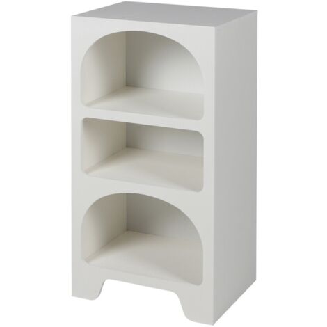 Etagère blanche 3 niches design organique