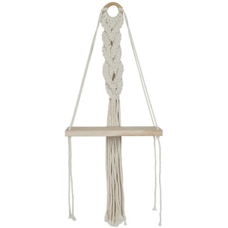 Étagère Boho petite macramé BEIGE