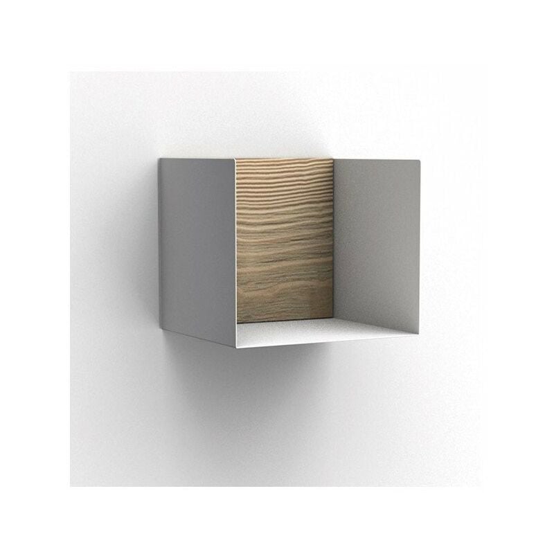 Etagere box 22 blanc acier et bois