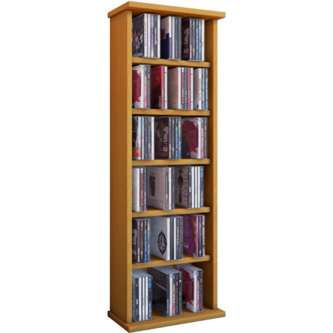Etagère CD/DVD média Vostan H. 92 x L. 31 x P. 18 cm Enregistrer