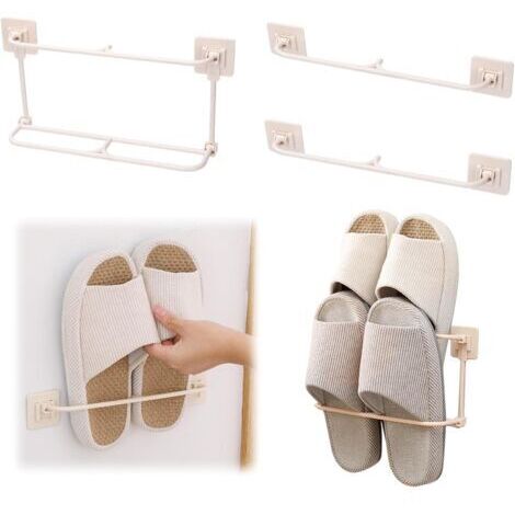 Étagère Chaussures, Support de Chaussure Mural Pliable, Porte Organisateur de Chaussures, 4pcs