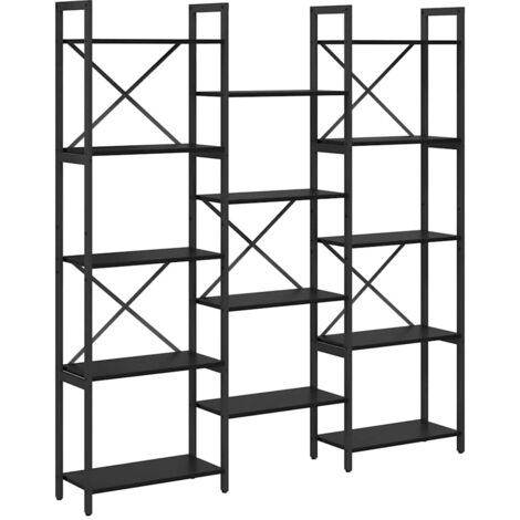 Étagère Chêne noir 156 x 25 x 167 cm Bois d'ingénierie