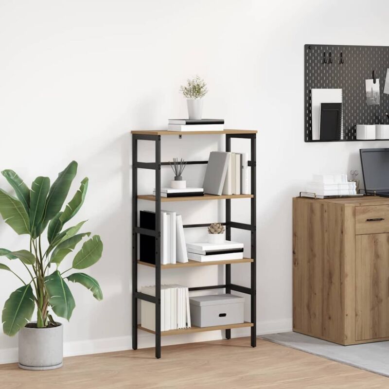 vidaXL Étagère Chêne artisanal 60 x 29,5 x 115 cm Bois d'ingénierie