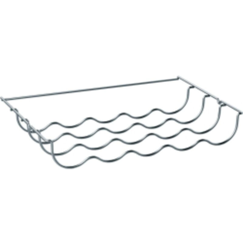 Etagere chromee porte bouteilles (45,8 x 29,1 x 6,9 cm) pour refrigerateur Bosch, Siemens, Neff, Balay - 11010062