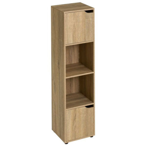 Étagère colonne 2 casiers + 2 placards - 30x29x119cm