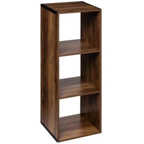 5FIVE SIMPLY SMART Étagère colonne bois 3 Casiers - 34.5x32x100.5cm