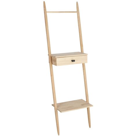 Étagère coloris naturel en Bois massif - longueur 50 x profondeur 40 x hauteur 167 cm -PEGANE-