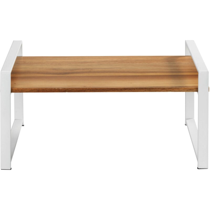 Wenko - tagère compacte de cuisine Louisa Pieds antidérapants, Idéal pour cuisine, salle de bain, bureau, Métal et bois d'acacia, 40x20x20 cm, Bois